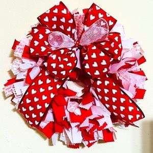 Handmade 10” Valentine’s Day Wreath
